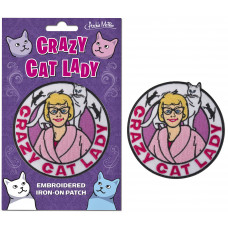 Crazy Cat Lady Embroidered Patch